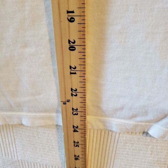 Talbots Woman Plus Petites Top Womens 1XP Pima Super Soft Cotton White Ruffle - Picture 9 of 10